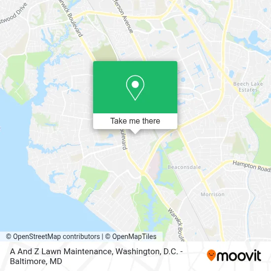 A And Z Lawn Maintenance map