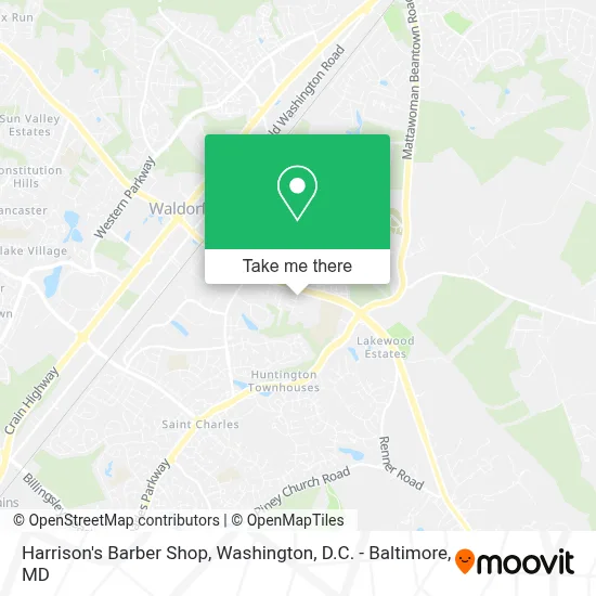 Harrison's Barber Shop map