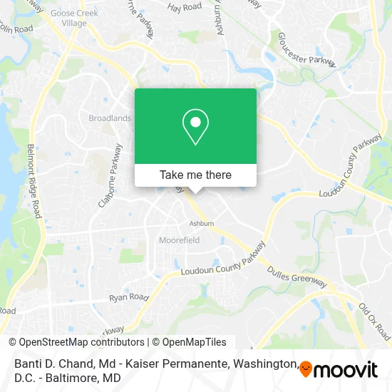 Banti D. Chand, Md - Kaiser Permanente map
