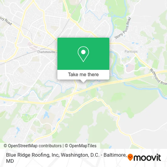 Blue Ridge Roofing, Inc map