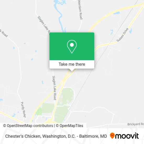 Chester's Chicken map