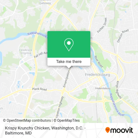 Krispy Krunchy Chicken map