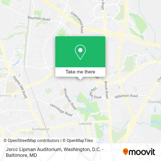 Jsrcc Lipman Auditorium map