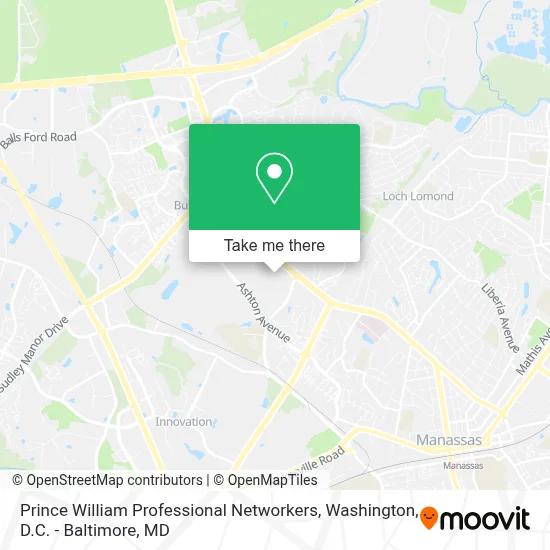 Prince William Professional Networkers map