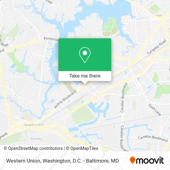 Western Union map