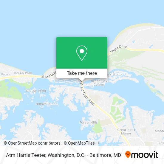 Atm Harris Teeter map