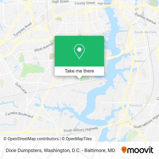 Dixie Dumpsters map