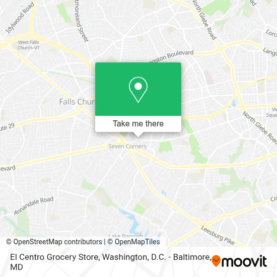 El Centro Grocery Store map
