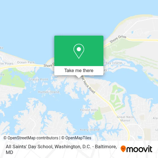 All Saints' Day School map