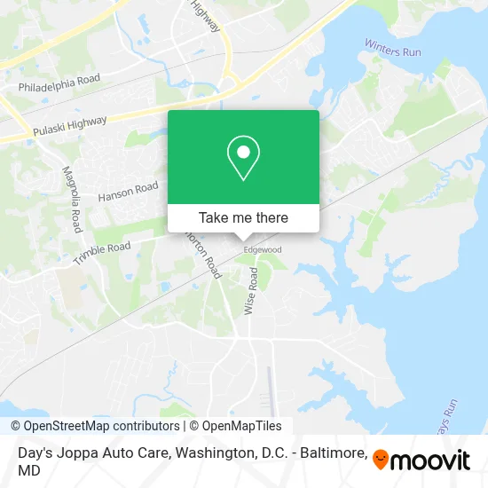 Day's Joppa Auto Care map