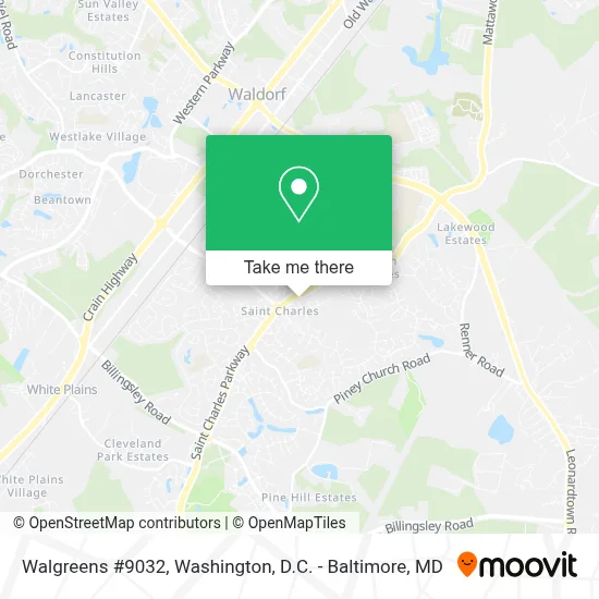 Walgreens #9032 map