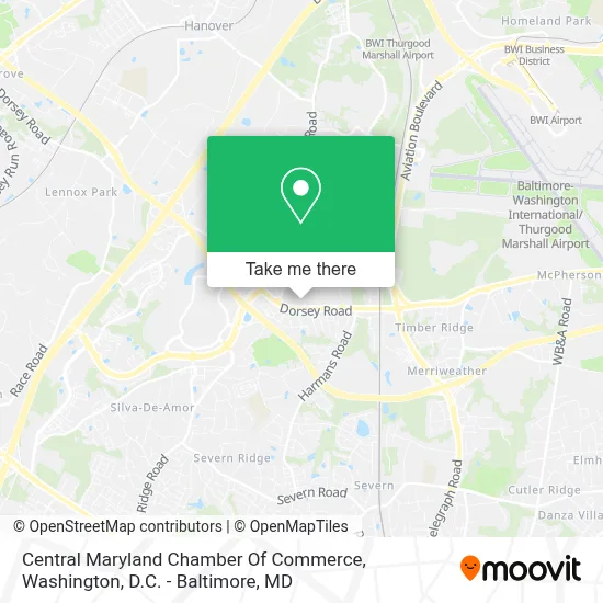 Central Maryland Chamber Of Commerce map