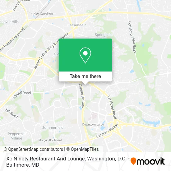 Xc Ninety Restaurant And Lounge map