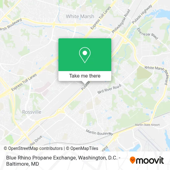 Blue Rhino Propane Exchange map