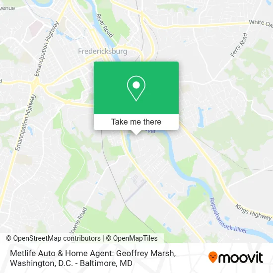 Metlife Auto & Home Agent: Geoffrey Marsh map