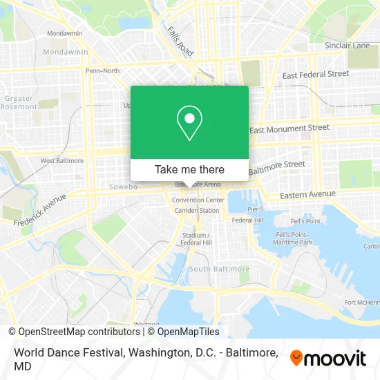 World Dance Festival map