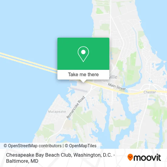 Chesapeake Bay Beach Club map