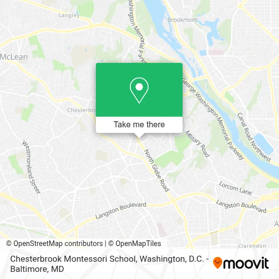 Chesterbrook Montessori School map