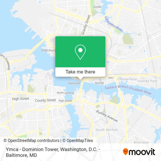 Ymca - Dominion Tower map