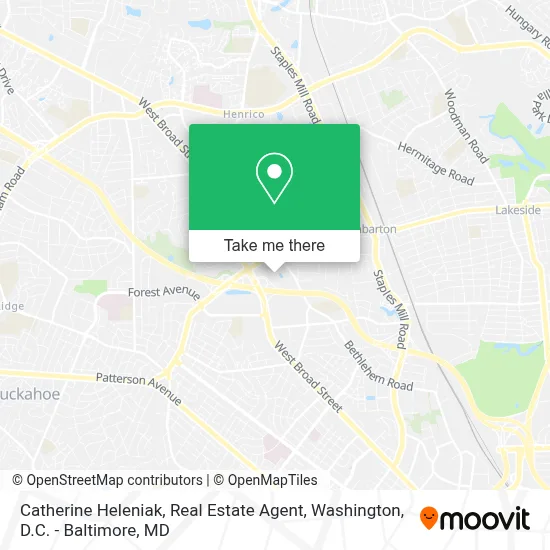 Catherine Heleniak, Real Estate Agent map