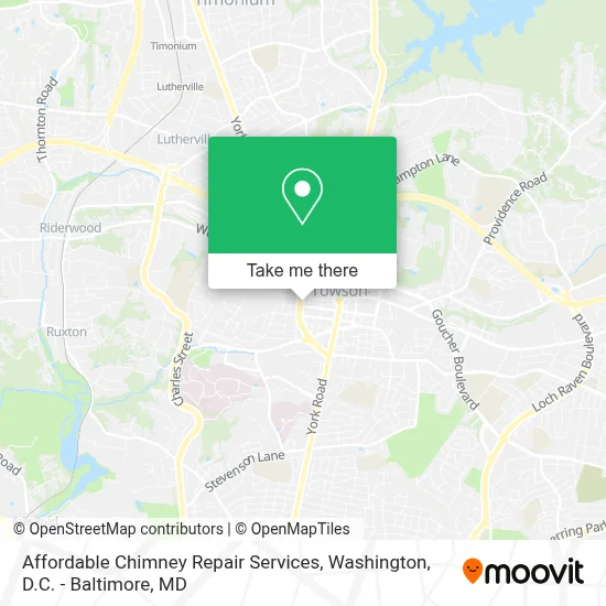 Affordable Chimney Repair Services map
