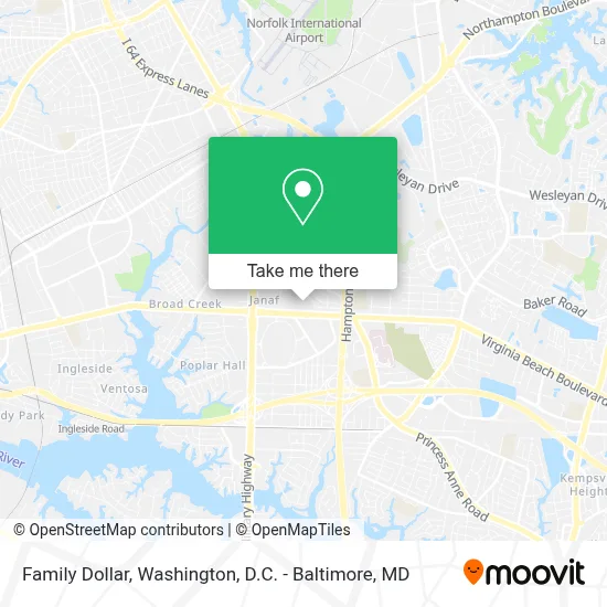 Family Dollar map