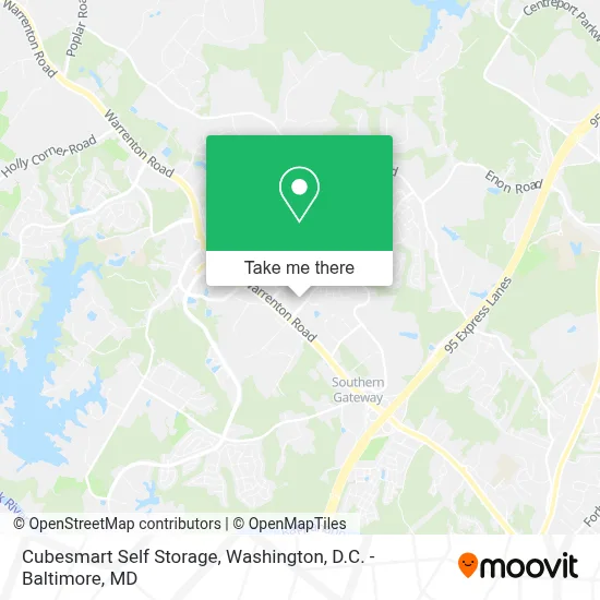 Cubesmart Self Storage map