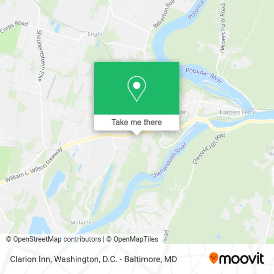 Clarion Inn map