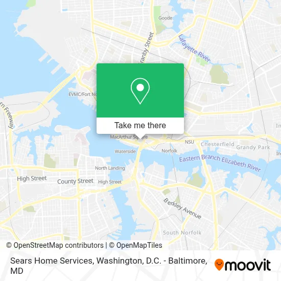 Sears Home Services map