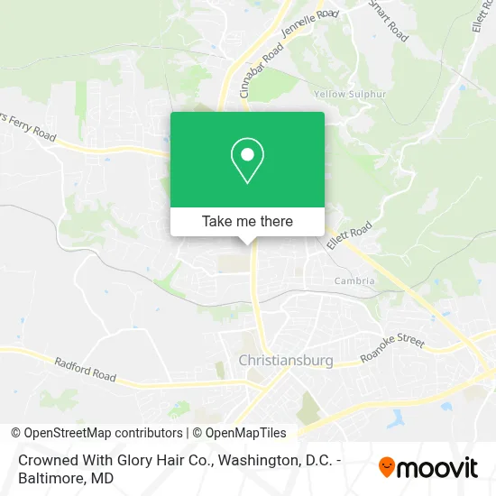 Crowned With Glory Hair Co. map