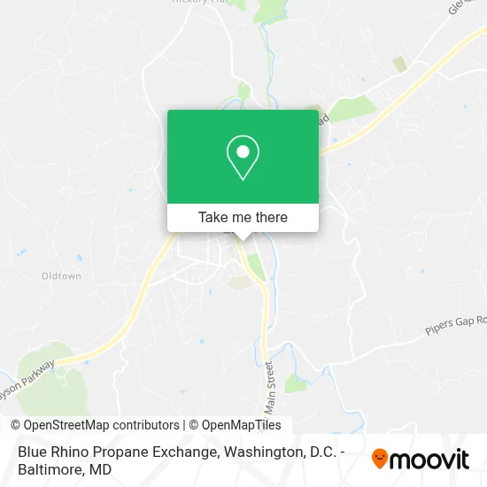 Blue Rhino Propane Exchange map