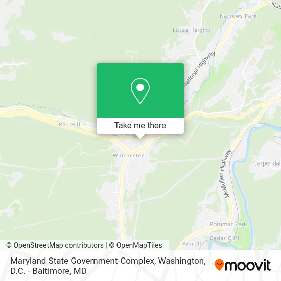 Maryland State Government-Complex map