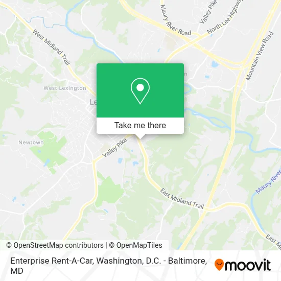 Enterprise Rent-A-Car map