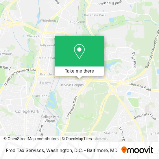 Fred Tax Servises map