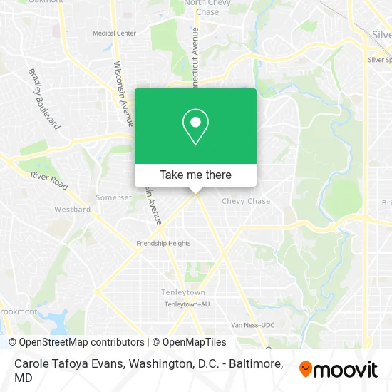 Carole Tafoya Evans map