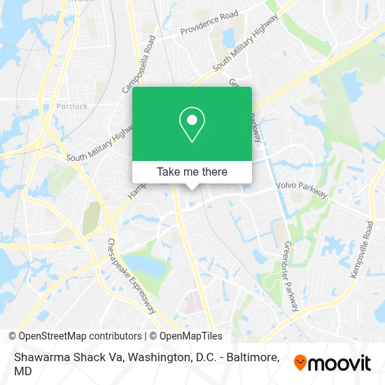 Shawarma Shack Va map
