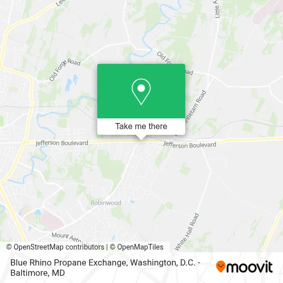 Blue Rhino Propane Exchange map