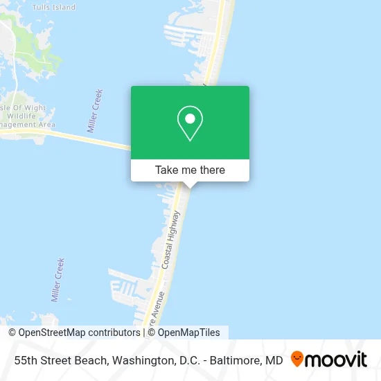 55th Street Beach map