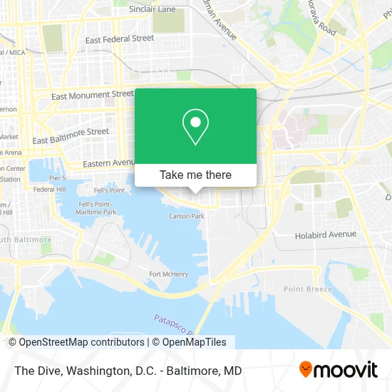 The Dive map