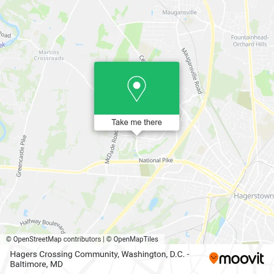 Hagers Crossing Community map
