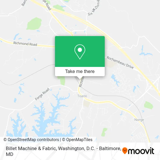 Billet Machine & Fabric map
