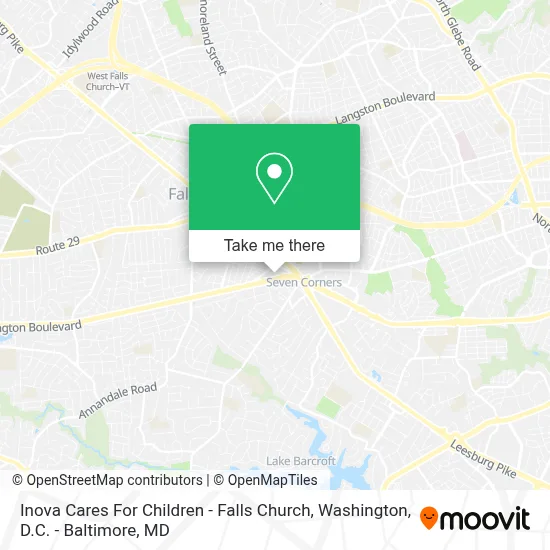 Inova Cares For Children - Falls Church map