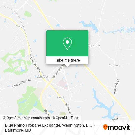 Blue Rhino Propane Exchange map
