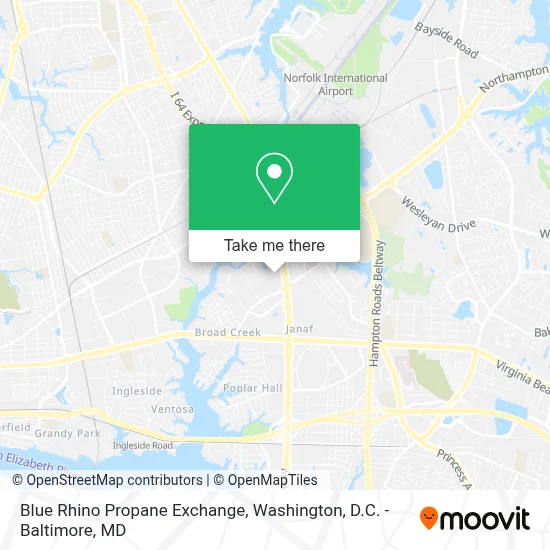 Blue Rhino Propane Exchange map