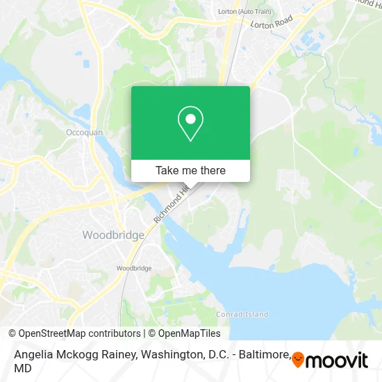 Angelia Mckogg Rainey map