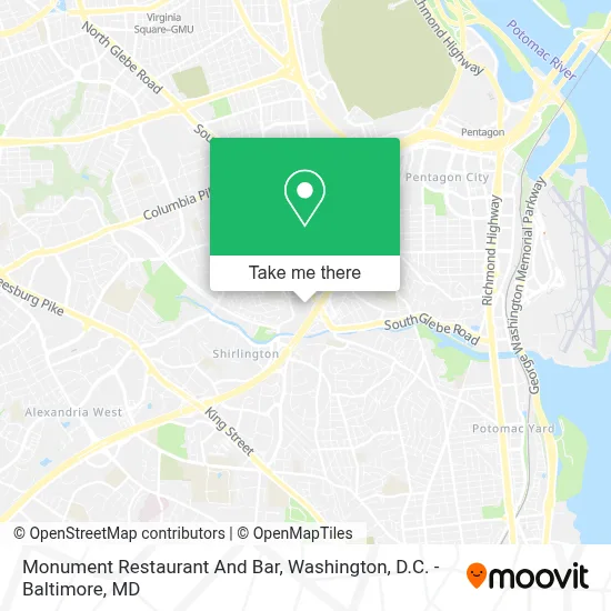Monument Restaurant And Bar map