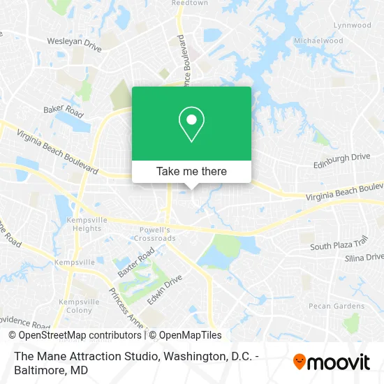 The Mane Attraction Studio map