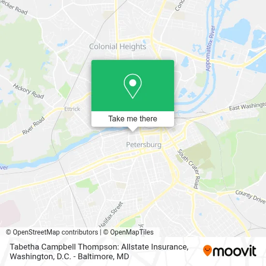 Tabetha Campbell Thompson: Allstate Insurance map