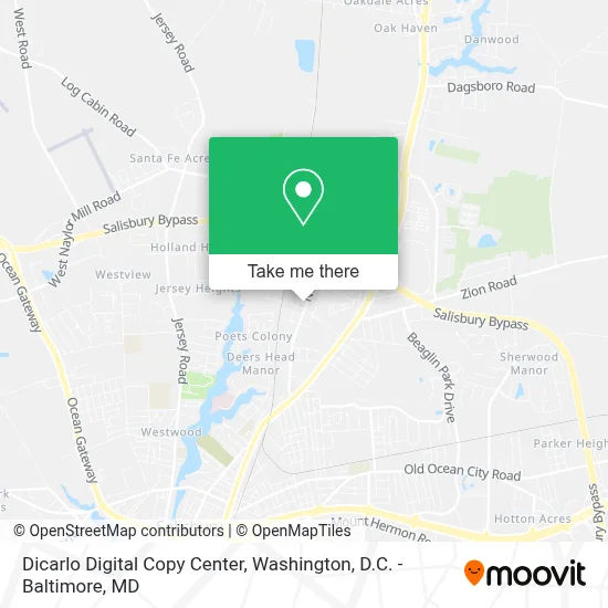 Dicarlo Digital Copy Center map