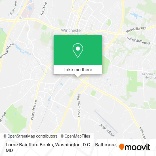 Lorne Bair Rare Books map